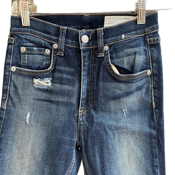 NWOT Rag‎ & Bone Justine Highrise Skinny Distressed Raw Hem Women's Size 24 - Picture 3 of 10